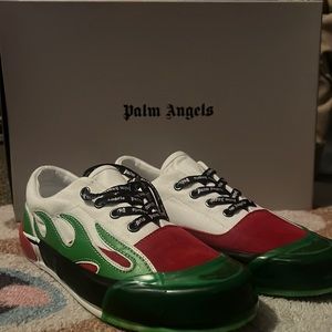 Palm Angels Green Flame Sneaker Size 38 US women 7
